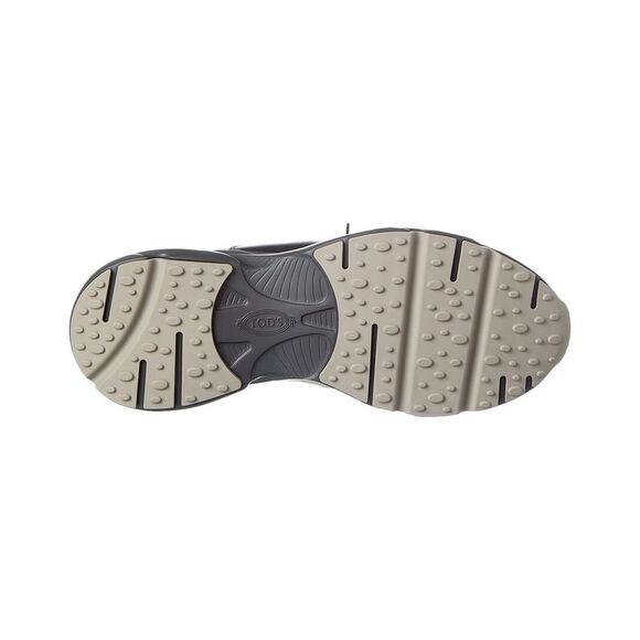 Tod’S Leather & Mesh Sneaker, Grey